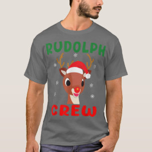 Weihnachts Rudolph Crew Familie Matching Pajamas X T-Shirt