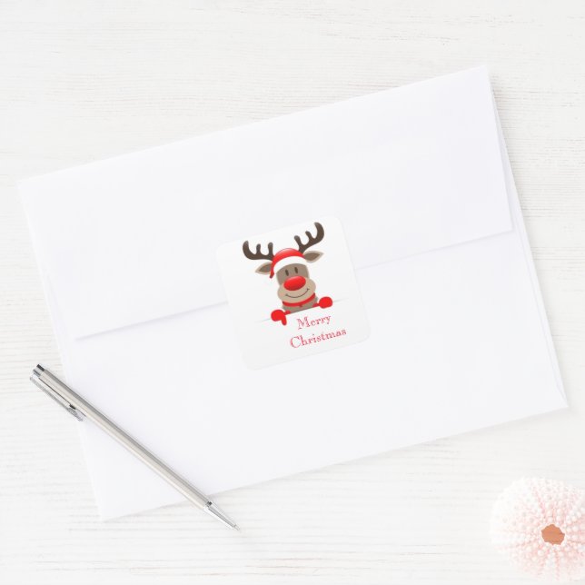 Weihnachts Rudolph Stickers (Umschlag)
