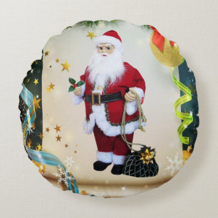 Weihnachts-Rundkissen Rundes Kissen