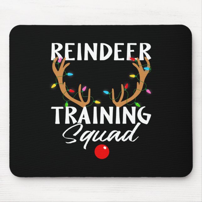 Weihnachts-Running-Rentier-Runner-Training Squad T Mousepad (Vorne)