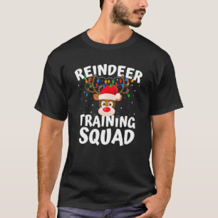 Weihnachts-Running Rentier Training Squad Team Fa T-Shirt