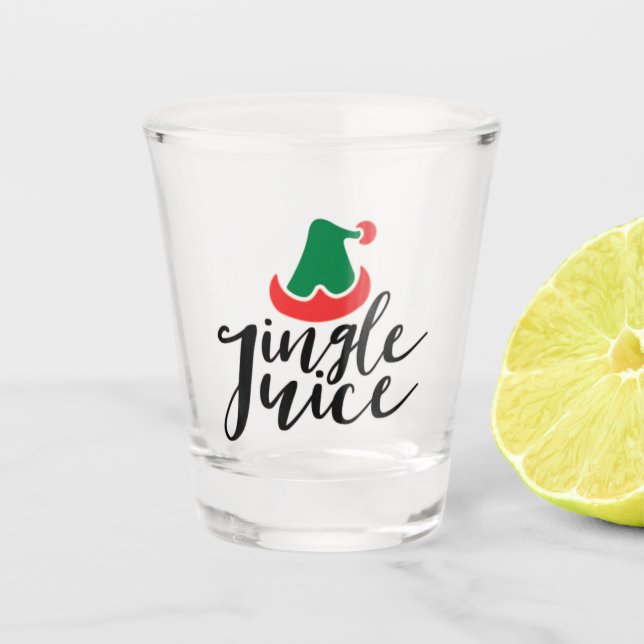 Weihnachts-Saft  Schnapsglas (Vorderseite)
