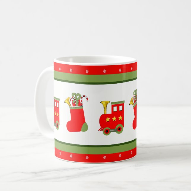 Weihnachts-Sammelzug Kaffeetasse (Vorderseite Links)