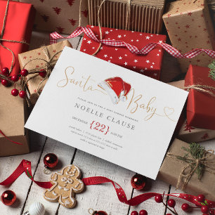 Weihnachts-Santa-Baby-Baby-Shower-Einladung Einladung