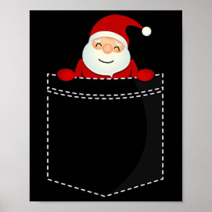 Weihnachts-Santa-Claus-Feiertags-Tasche-T-Shirt-St Poster