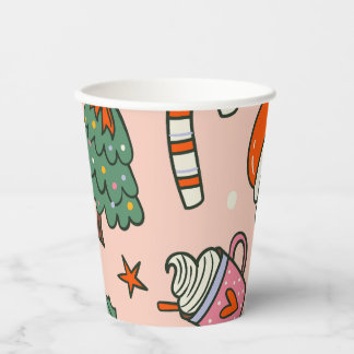 Weihnachts-Santa-Claus-Party Pappbecher