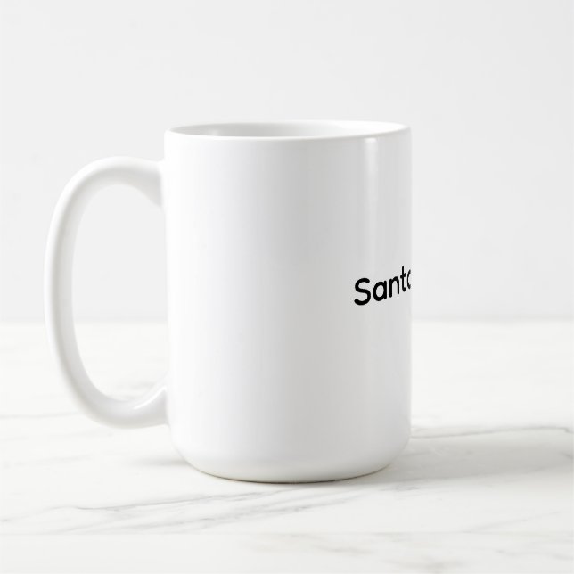 Weihnachts Santa Fitnessstudio  Kaffeetasse (Links)