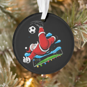 Weihnachts-Santa-Fußball-Fahrrad-Kick Xmas Sport Ornament