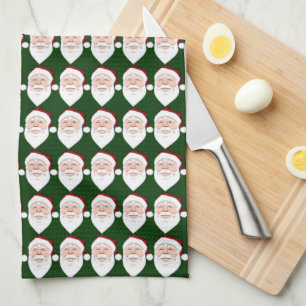 Weihnachts-Santa-Handtuch Individuelle Feiertags-T Geschirrtuch