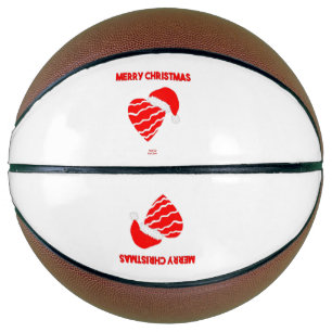 Weihnachts-Santa-Herz-Basketball Basketball