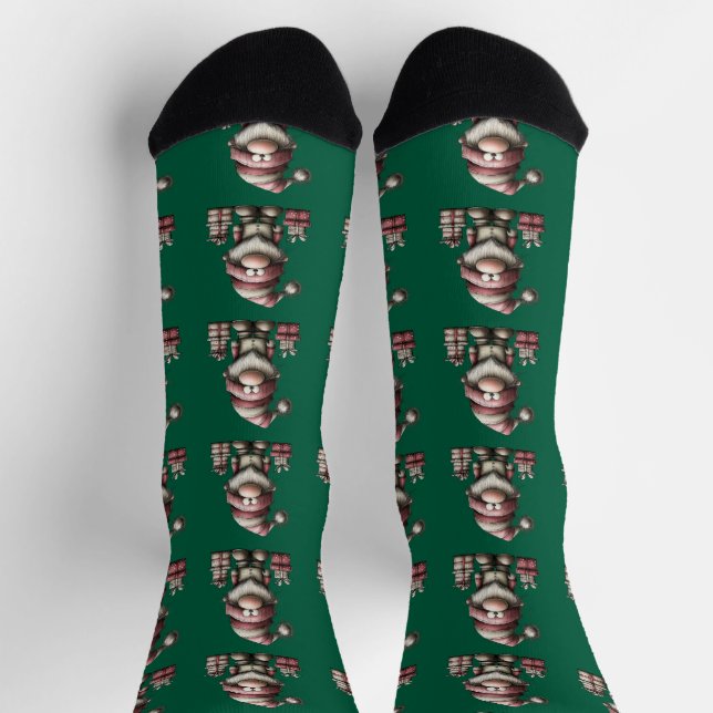 Weihnachts-Santa-Hilfe Socken (Oben)