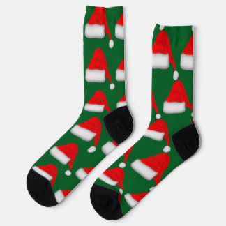 Weihnachts-Santa-Hut-Design-Socken Socken
