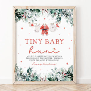 Weihnachts-Santa-Kleidung Baby-Shower Kleiner-Baby Poster