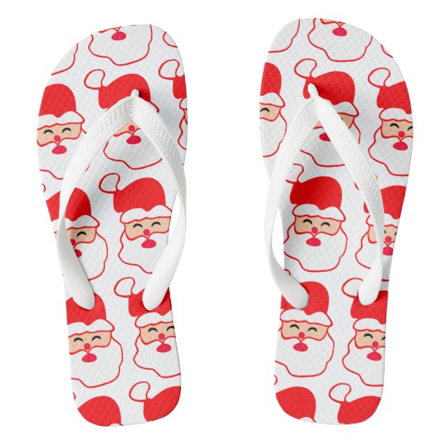 Weihnachts-Santa-Muster Flip Flops (Fußbett)