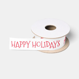 Weihnachts-Santa personalisiertes Namensband Satinband