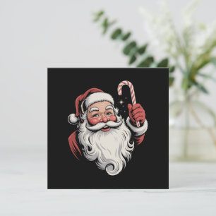 Weihnachts-Santa Retro-Geschenk Vintage Feiertagskarte
