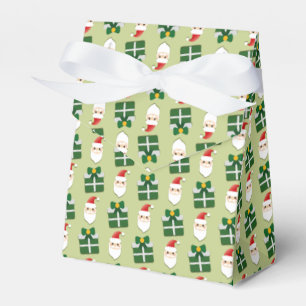 Weihnachts-Santa-Rot-Grün-Festlich Geschenkschachtel