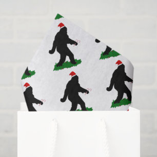 Weihnachts-Sasquatch-Jagd Seidenpapier