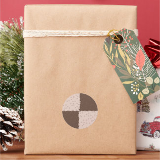 Weihnachts-Schach-Keks-Muster Runder Aufkleber