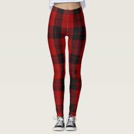 Weihnachts-Schachmuster Red Buffalo Kariert Leggings
