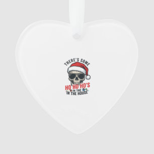 Weihnachts-Schädel Ho Ho Ho Humor Design Ornament
