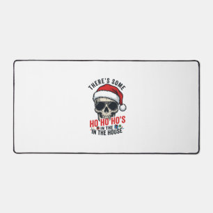 Weihnachts-Schädel Ho Ho Ho Humor Design Schreibtischunterlage