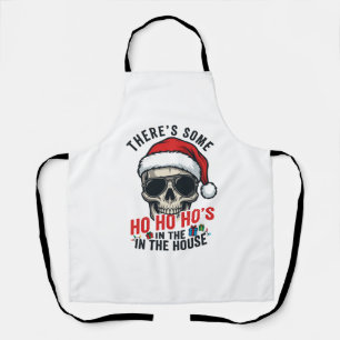 Weihnachts-Schädel Ho Ho Ho Humor Design Schürze