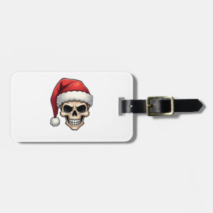 Weihnachts-Schädel Lustiger Santa XMES Männer Frau Gepäckanhänger