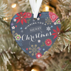 Weihnachts-Schiefertafel mit individuellem Foto Ornament