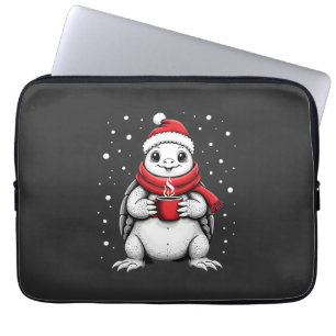 Weihnachts-Schildkröte mit Santa-Hut Coffee Lover  Laptopschutzhülle