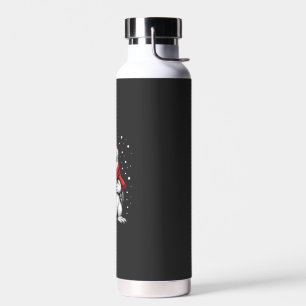 Weihnachts-Schildkröte mit Santa-Hut Kaffee-Liebha Trinkflasche