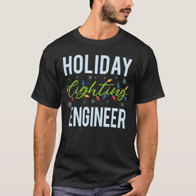 Weihnachts-Schlafanzug Light Gifs Holiday Lighting T-Shirt (Vorderseite)