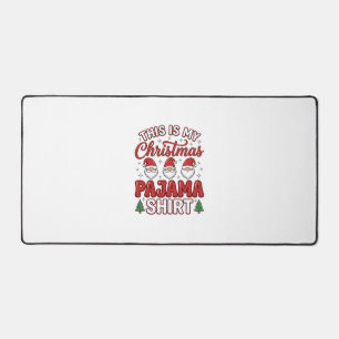 Weihnachts-Schlafanzughemd Gnom Feiertagsdesign Schreibtischunterlage