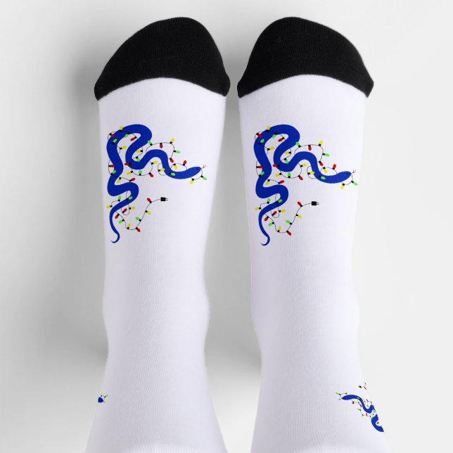 Weihnachts-Schlangencrew-Socken Socken (Oben)