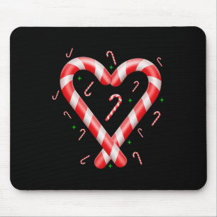 Weihnachts-Schlecker-Stab Santa Usa-Flagge Xmas Ki Mousepad