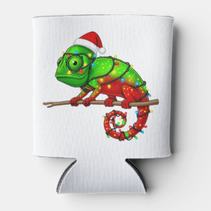Weihnachts-Schleierchamäleon Chamaeleo Santa Hut Dosenkühler