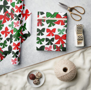 Weihnachts-Schleife Weihnachtspapier Geschenkpapier