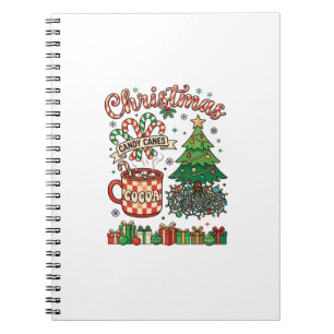 Weihnachts-Schleifen-Kakao-Chaos-Baum-Tasse-Gesche Notizblock