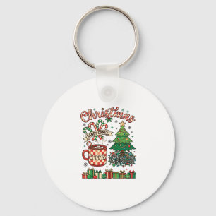 Weihnachts-Schleifen-Kakao-Chaos-Baum-Tasse-Gesche Schlüsselanhänger