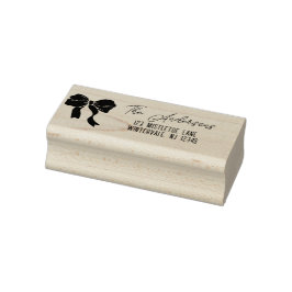Weihnachts-Schleifenband-Knoten individuell Gummistempel
