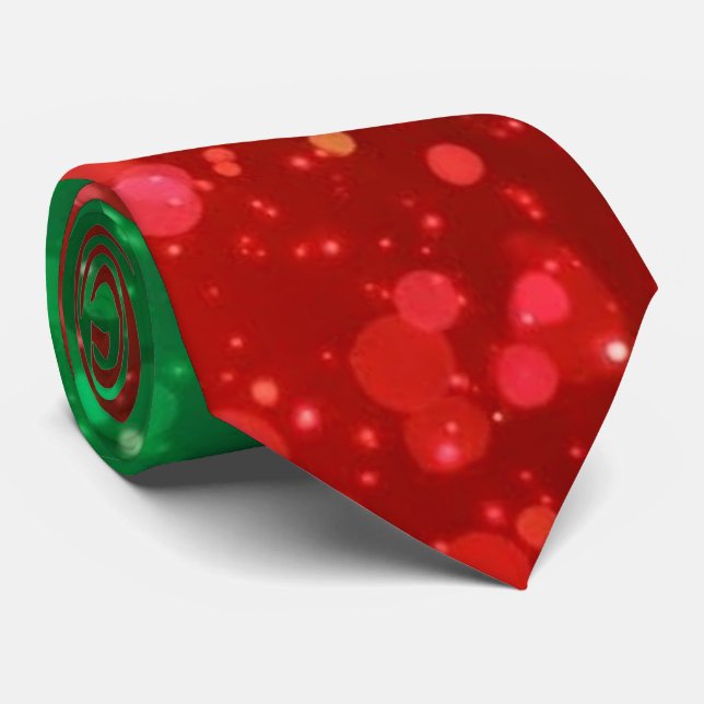 Weihnachts-Schlips Krawatte (Gerollt)