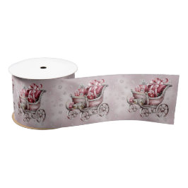 Weihnachts-Schlitten mit Geschenken Satin Ribbon Satinband