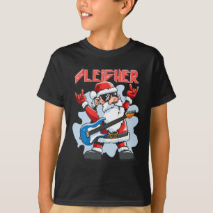 Weihnachts-Schlittenfahrer-Santa-Rocker-Männer Fra T-Shirt