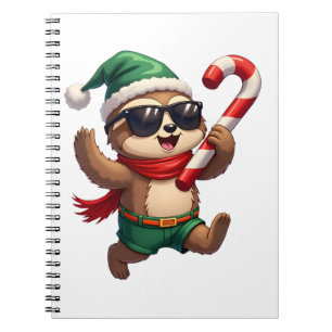 Weihnachts-Schloth-Elf-Pfefferminz-Zuckerhut-Shirt Notizblock