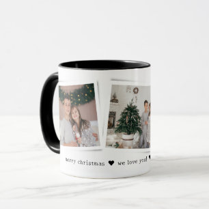 Weihnachts-Schnappschüsse 3 Foto personalisiertes  Tasse