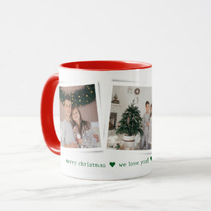 Weihnachts-Schnappschüsse 3 Foto Personalisiertes  Tasse