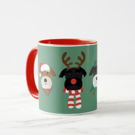 Weihnachts Schnauzer Hunde Tasse