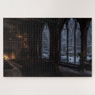 Weihnachts-Schneefall-Schlafzimmer-Puzzle Puzzle