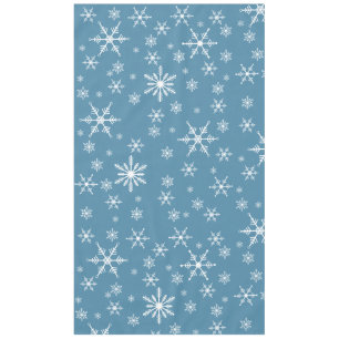 Weihnachts-Schneeflocke auf blau Tischdecke