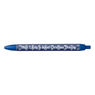 Weihnachts-Schneeflocke in Sapphire Kugelschreiber